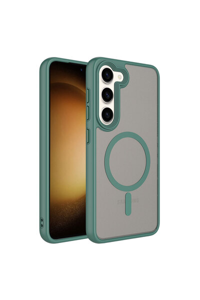 zore Galaxy S23 Case Magsafe Supported Camera Raised Matte Anti-Fingerprint S...