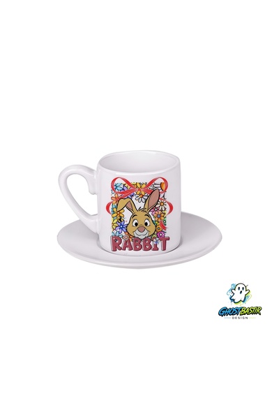 Ghostbastır Design Rabbit Turkish Coffee Cup 0165