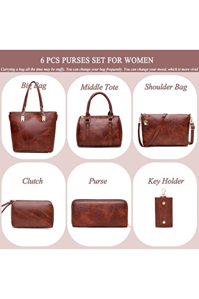 Generic 2E-youth womens Purses and Handbags Set tote handbag satchel shoulder...