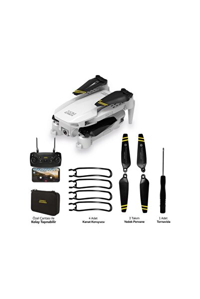 POLYBOTUM Corby CX017 Wifi Çift Kameralı Katlanabilir 1080P Drone