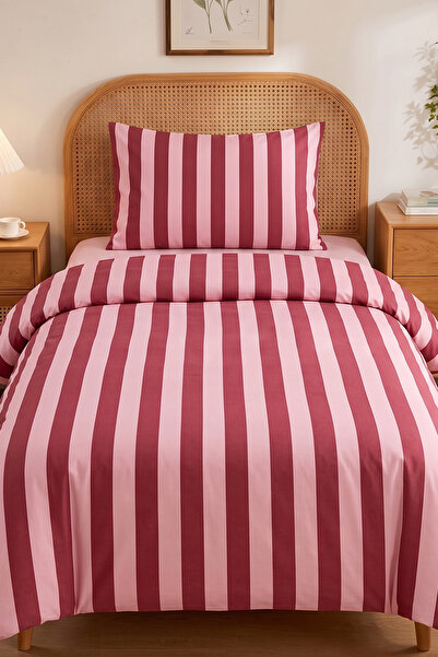 Medaillon Home Striped Single Duvet Cover Set |   Cotton |   160X220 cm Duvet...