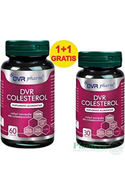 DVR Pharm Pachet DVR-Coleѕterol cu silimarinӑ, măslin și anghinare 60+30cps