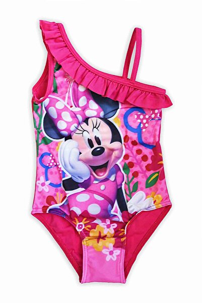 Disney Minnie Costum de baie întreg fuxia 3-8 ani cu croi simetric și fodru 8...