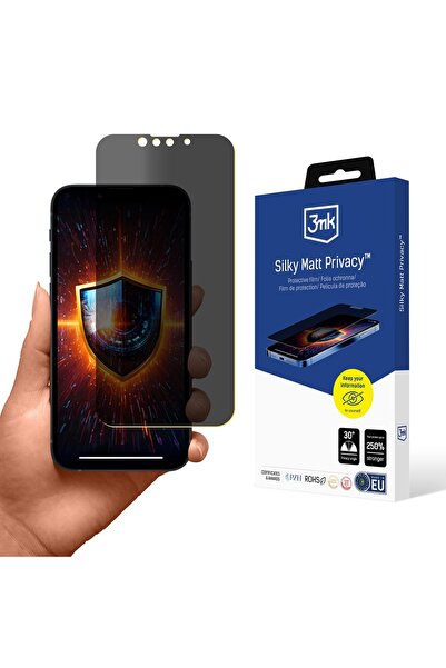 3MK Folie de protecție mată mătăsoasă anti-spion pentru Apple iPhone 13 Mini
