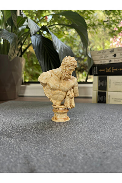 KALIPDIŞI 3D Dekoratif Yorgun Herakles Büstü - Mitolojik Herkül Antik Heykeli...