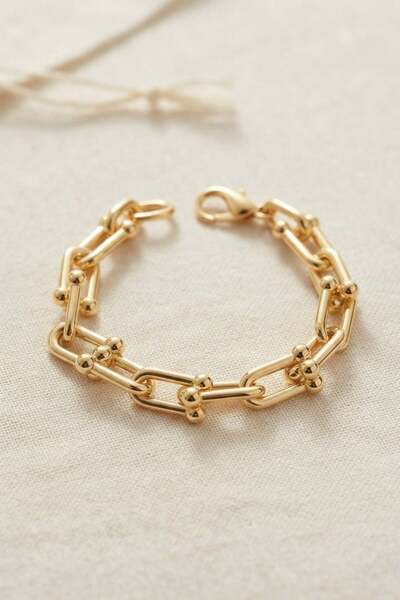 Inure Jewelry سوار نسائي من النحاس الذهبي موديل تيفاني