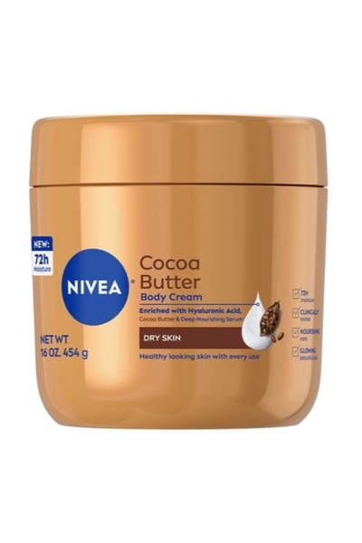 NIVEA Cremă de corp cu unt de cacao, Hidratare intensivă, 454 g