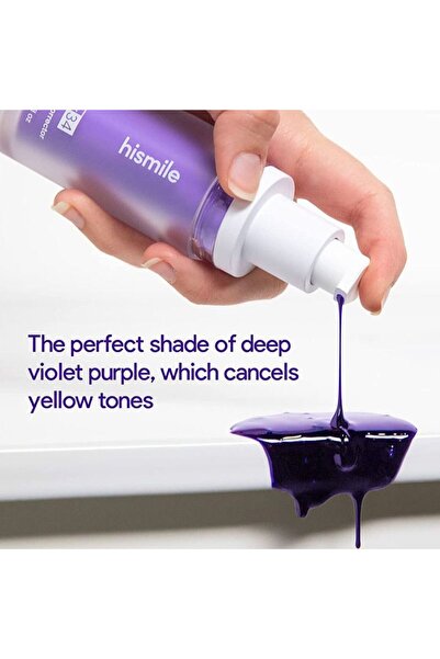 Hismile Purple Color Correcting Toothpaste for Brighter Looking Teeth, Anti-C...
