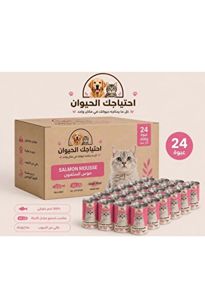 Beesas Bees Bees Salmon Mousse Cans 400g 24 Packs
