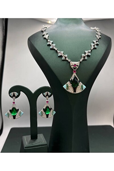 Generic Elegant Design Jewelry Set - Silver - Model 004