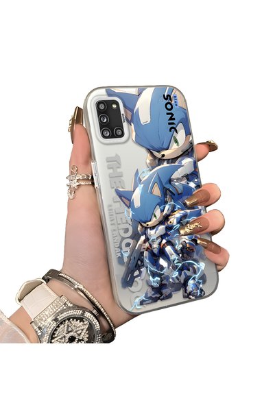 ucuc Samsung Galaxy A31 Compatible Hard Acrylic Back Silicone Edge Lens Prote...