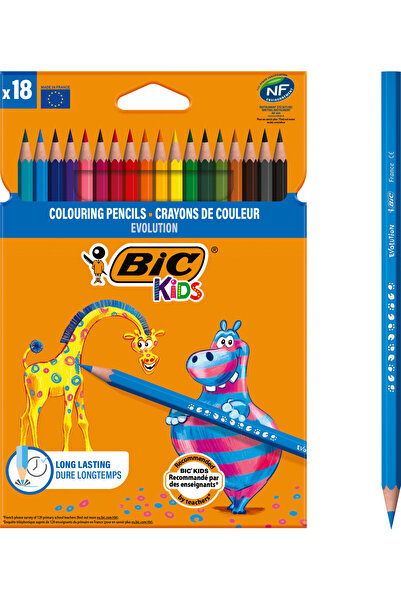 Bic Creioane colorate 18 culori Evolution
