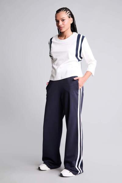 DeFacto Straight Fit Pocketed Standard Leg Standard Length Sweatshirt Fabric ...