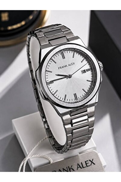 Frank Alex Silver Cord Silver Dial Men's Wristwatch