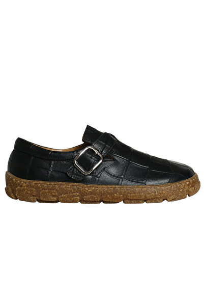 Platin Black Crocodile Women's Casual Shoes