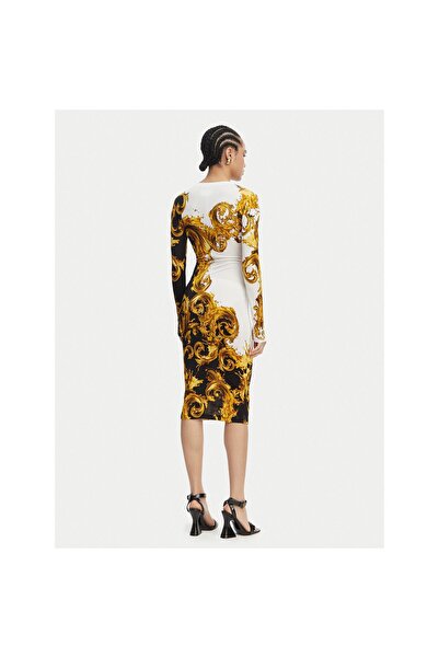 VERSACE JEANS Rochie de zi cu zi pentru femei 80HAO9P0 JS547 Negru