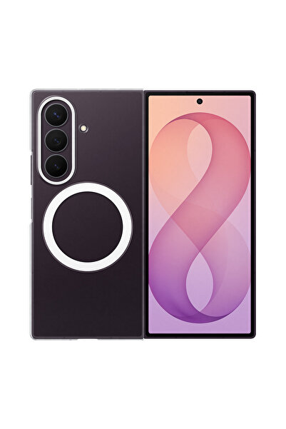 Samsung Galaxy Z Fold8 Ultra Şeffaf Magnet Kılıf - Şeffaf