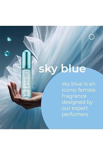 Colour Me Femme Sky Blue EDP 50ml - Women's Luxury Fruity Floral Perfume - Lemon, Freesia & Lily-of-the-Valley Long Lasting Scent