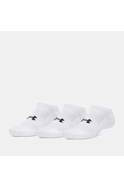 Under Armour Ua White Unisex 3Pk Ns Socks 6009683-100