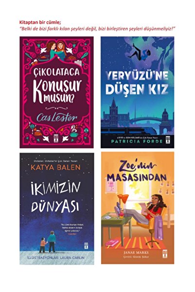 Genç Timaş Yeryüzüne Düşen Kız İkimizin Dünyası Zoenin Masasından Çikolataca ...