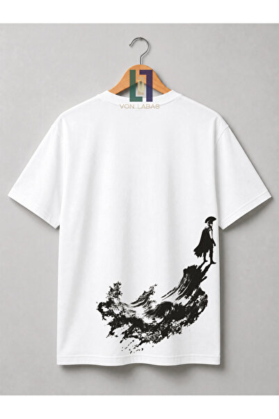 Grafftee Clothing تي شيرت Odysses من القطن الفاخر للجنسين مطبوع للارتداء اليومي