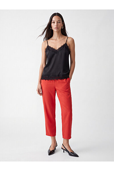 LC Waikiki Nevavm Women's Carrot Cut Pants with Elastic Waist and Difference ...