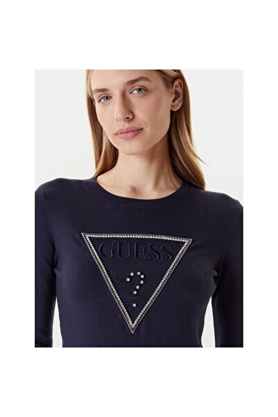 Guess Pulover de damă W5YR23Z2NQ2 Bleumarin