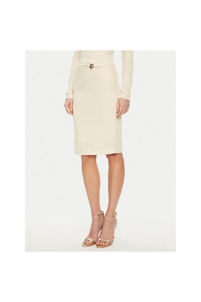 Guess Fustă midi de damă W5RD53KAQL2 Bej