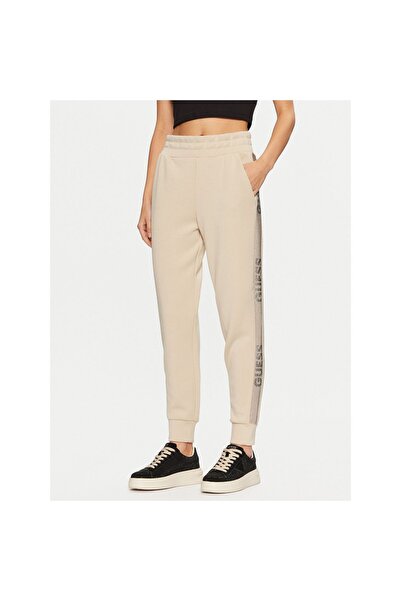 Guess Pantaloni de trening pentru femei W5RB00KBYE2 Crem