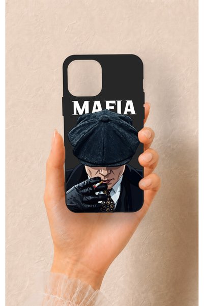 Vip Case iPhone 12-12Pro Compatible Mafia Patterned Silicone Case