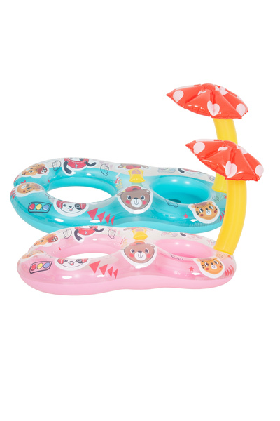 Jilong Baby Canopy Inflatable Pool & Beach Float Swim Ring, PVC