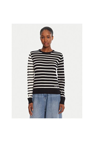 Desigual Pulover de damă 25WWJF08 Negru
