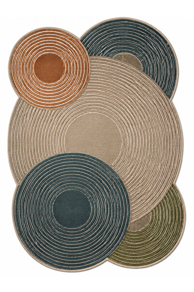 Rugs Modern Halı SDT Karışık Desenli Modern Dokuma Taban Dekoratif Halı sdtam...
