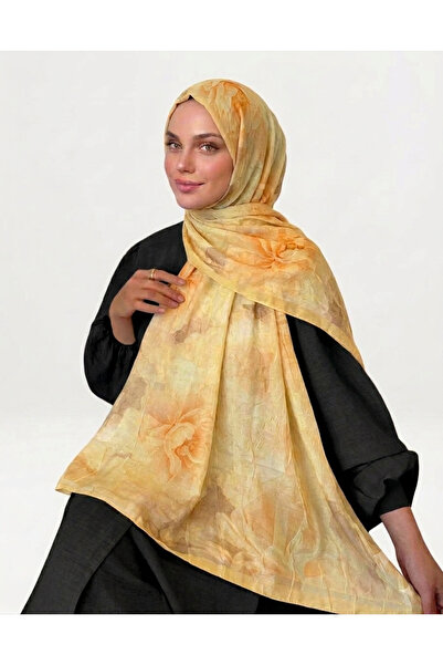 Alse Butik شال من الخيزران المزخرف لا يحتاج إلى كيّ بالمكواة