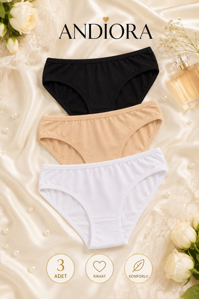 ANDİORA Briefs - Multicolor - Plain