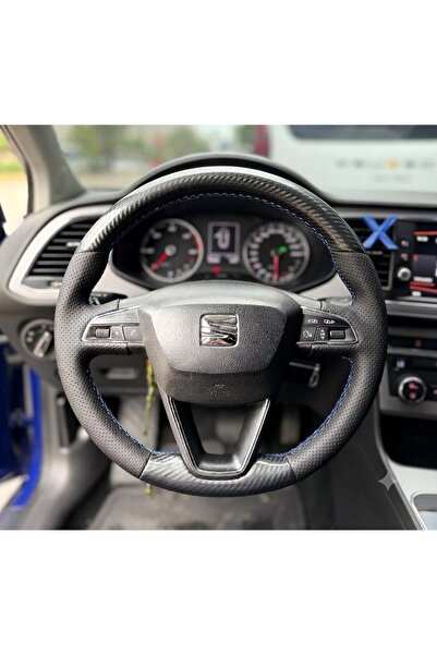STİLİX GARAGE Seat Leon Style Araca Özel Direksiyon Kılıfı SOFT NOKTA 5D KRİS...
