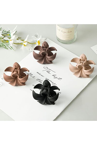 Arabest 4-Piece Non-Slip Matte Plumeria Grab Hair Clips for Women,Thick/Thin ...