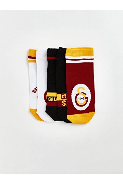 LC Waikiki Mixed Galatasaray Patterned Boys' Booties Socks 5-Pack (W6)