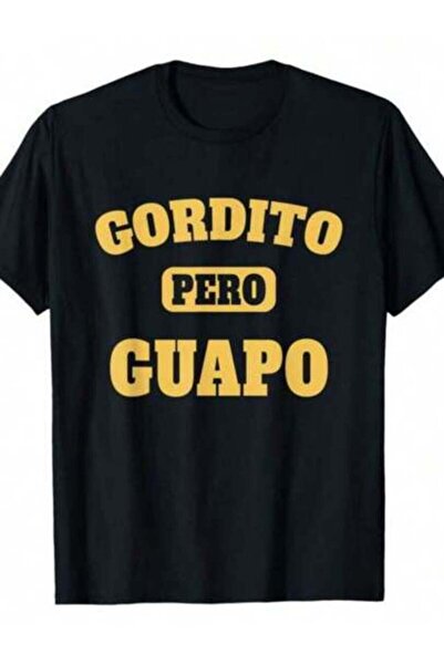4Car تي شيرت مضحك بطباعة "Gordito Pero Guapo" باللغة الإسبانية، قميص ناعم وخف...