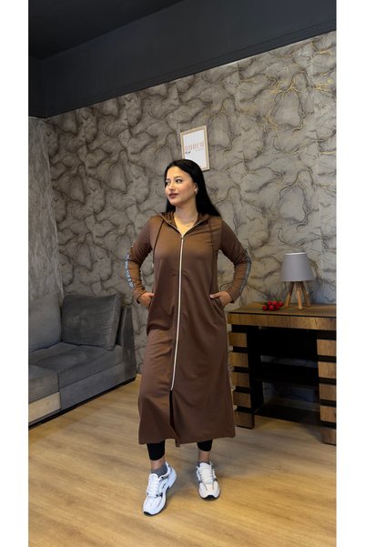 BURCU TESETTÜR Front Zippered Sports Robe 0008