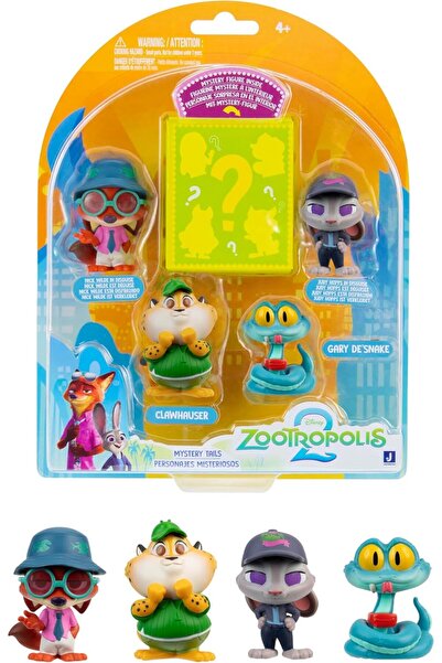 Disney Zoomania 2 - ZOTP0060 - Mystery Tails 5 Pack with Surprise Figure - 5 ...