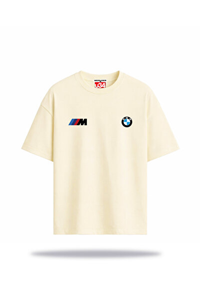 u34 BMW Motorsport Baskılı Relaxed (Yarı Oversize) T-Shirt