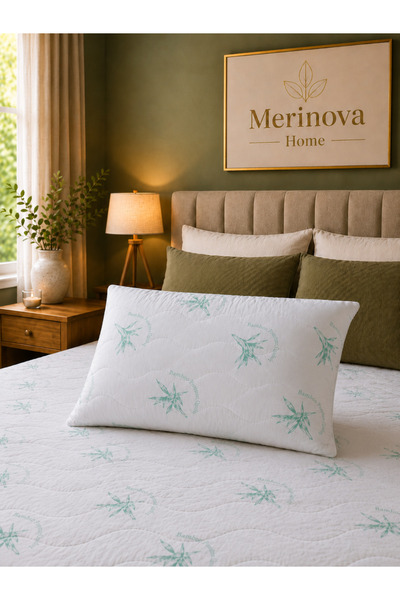Merinova Home Merinova bambusov prošiveni jastuk 50x70 cm – prozračna, mekana...