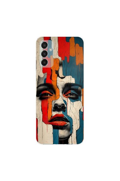 PPKin Samsung Galaxy M13 Compatible Table 7 Design Transparent Case