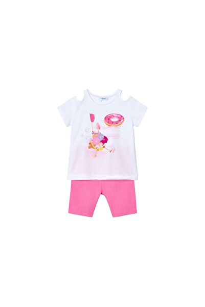 MAYORAL Set tricou și pantaloni scurți pentru fete 3708 Roz