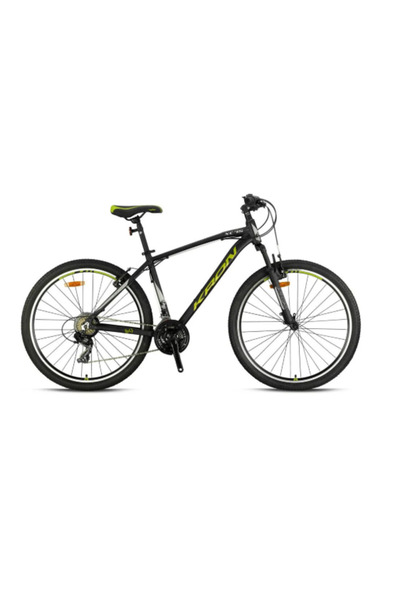 Kron XC 75 - 26 MTB - 14' - 21 Vites - V.Brake - Mat Siyah/Bej-Neon Sarı