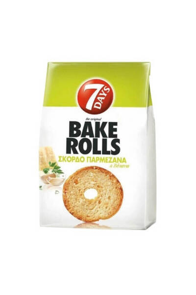 BAKE ROLLS 150gr - (ΣΚΟΡΔΟ ΚΑΙ ΠΑΡΜΕΖΑΝΑ)