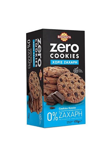 Violanta ΒΙΟΛΑΝΤΑ ZERO COOKIES 0% ΖΑΧΑΡΗ 170gr. - (KAKAO ΚΑΙ ΚΟΜΜΑΤΙΑ ΣΟΚΟΛΑΤΑΣ)