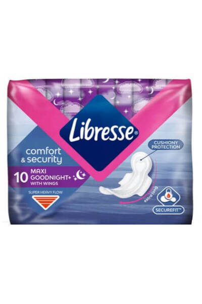 Libresse ΣΕΡΒΙΕΤΕΣ MAXI 10τεμ. - (NIGHT)