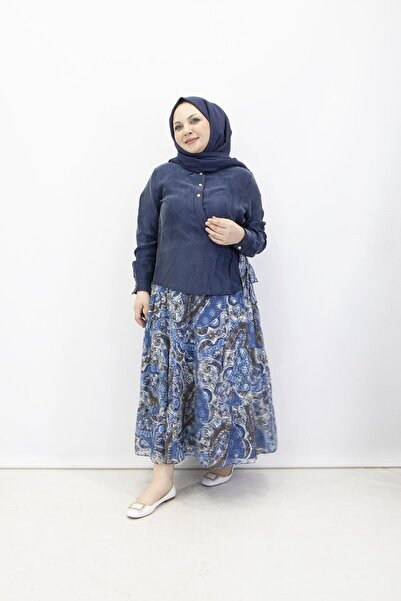 feray kaya 2825 Orhan Kupra Skirt Set